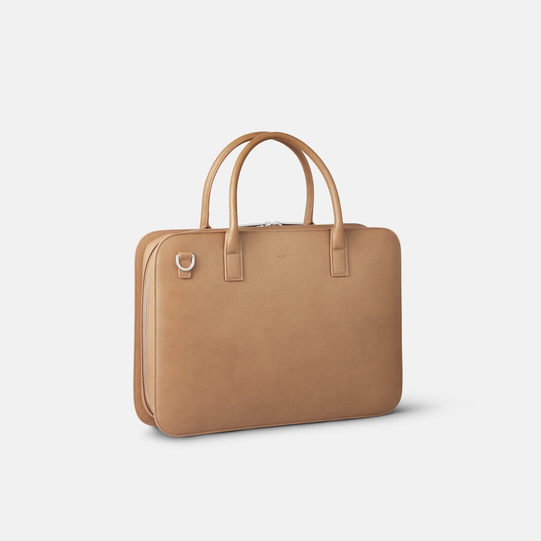 ナチュラルレザー　briefcase The ApexSync Leather Briefcase – NectarHQ